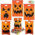 thumbnail image 1 of JOYIN 72 Pcs Halloween Jack O Lantern Goodie Bags for Kids Trick-or-Treat, Halloween Trick or Treat Bags Plastic Pumpkin Candy Bags for Halloween Party Favors Party Supplies, Halloween Treats, 1 of 7
