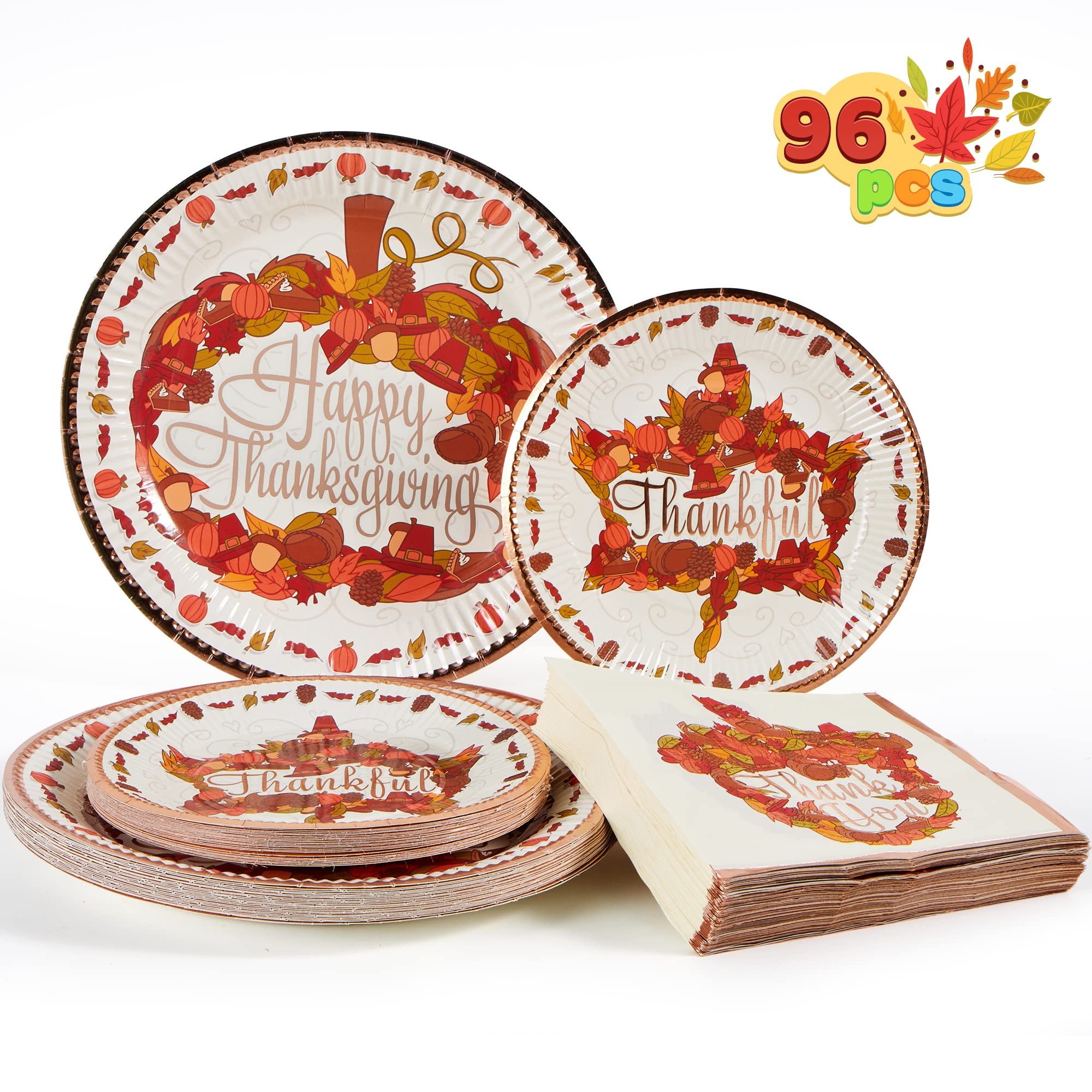 https://i5.walmartimages.com/seo/JOYIN-96pcs-Thanksgiving-Paper-Plates-Napkins-Disposable-Dinnerware-Set-Includes-24-10-Big-7-Dessert-48-pumpkin-Party-Supplies-Autumn-Tableware_17dac5f6-9b74-4377-8782-097009548e71.7848985aadcf2fb5367bbb18ded37e0b.jpeg