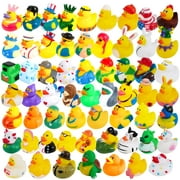100/200PCS Mini Rubber Ducks Miniature Resin Duck Yellow Tiny Duckies. F6G9