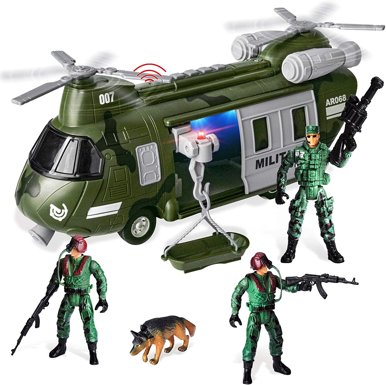 Soldier hotsell helicopter toys