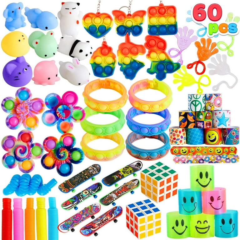 JOYIN Party Favors, Popular Fidget Toys Goodie Bags Fillers for Kids - 60 Pieces, Size: 60pcs, Other