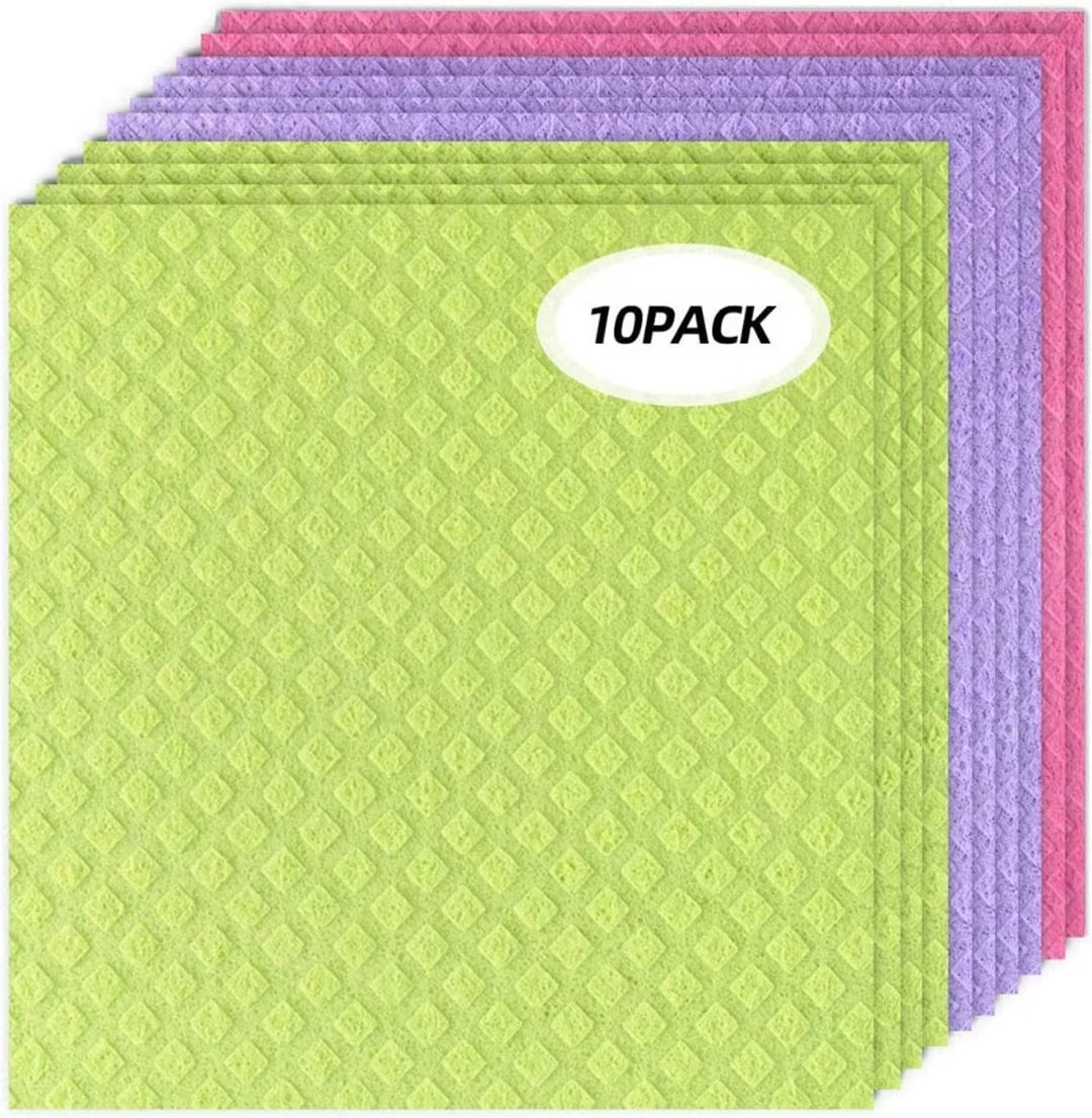 Bnnlsa Dish Cloths for Washing Dishes 10Pc NonStick Oil Hand Towel