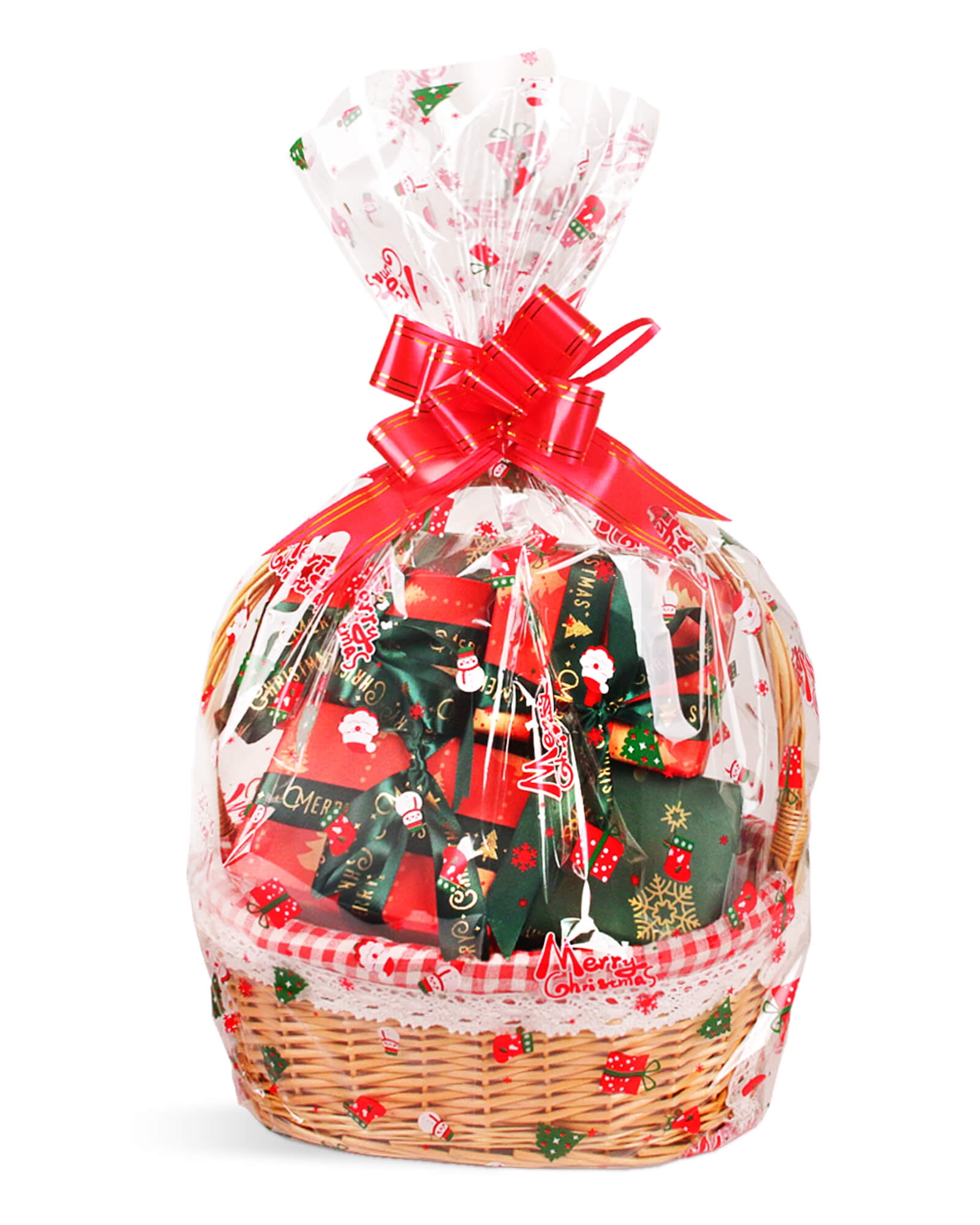 JOYIT 20 Pcs Christmas Cellophane Bags Large (24 in x 30 in), 3 Mil