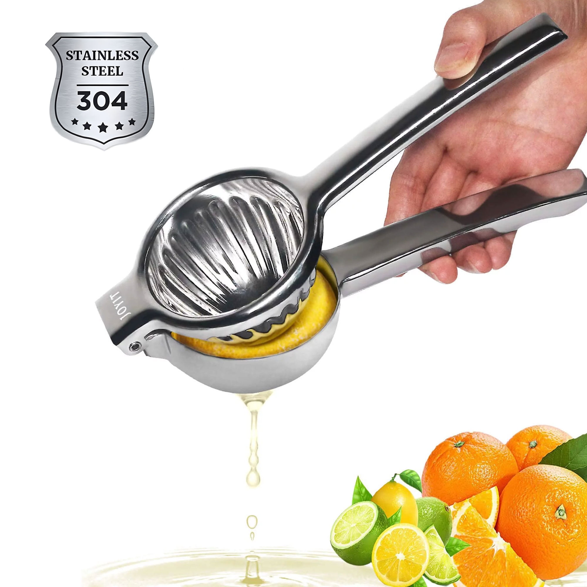 JOYIT Heavy Duty Stainless Steel Lemon Squeezer Extra Large Manual Citrus Juicer for Orange Lemon and Lime Walmart