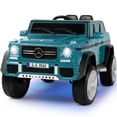 thumbnail image 1 of JOYLDIAS 12V Kids Ride on Car 3 Speeds Licensed Mercedes-Benz Electric Toy w/ Bluetooth, Remote Control, LED Lights (Blue), 1 of 11