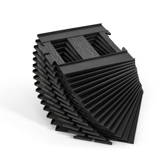 JOYLDIAS 16pcs Black Straight Tracks for Electric Ride on Train