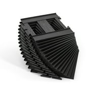 JOYLDIAS 16pcs Black Straight Tracks for Electric Ride on Train