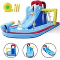 thumbnail image 1 of JOYLDIAS Kids Inflatable Bounce House Water Slide Backyard Splash Pool w/Blower,Water Guns, 1 of 16
