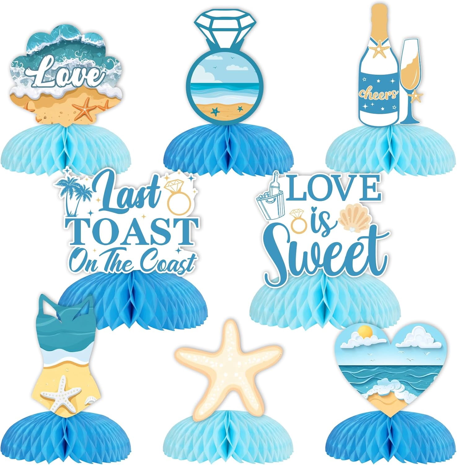 'Last Toast On The Coast' Party-Hintergrund – 203x150 Cm, Polyester, Für Strand-Bachelorette, Junggesellinnenabschied & Feiern