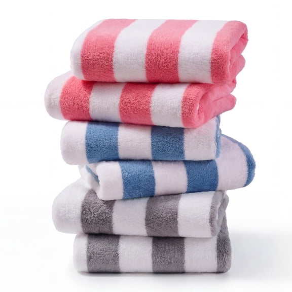 JOYMOOP 3 PCS Beach Towel with Travel Storage Bag, 69.3 x 34.6 Mixed Color 100% Polyester Fiber Highly Absorbent Bath Towels for Beach, Quick Dry Sand Free Lightweight Towels