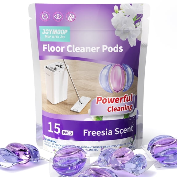 JOYMOOP Floor Cleaner for Mopping, 15 PCS Mopping Solution, Hardwood Floor Cleaner, Works Perfectly with Mop Bucket