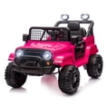 thumbnail image 1 of JOYMOR 12V Kids Ride on Truck with Remote Control, 4 Wheels Battery Powered Kids Car, Electric Play Car with LED Lights/Horn/Remote and Manual Control/3-5 MPH Speed/Gift for Girl Boy, 1 of 8