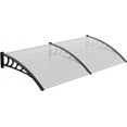 thumbnail image 1 of JOYMOR 30" x 40" Window Awning, Door Awnings Canopy Exterior, Doors Polycarbonate Cover, Patio Door Awning Rain Snow Sunlight Protection Hollow Sheet, 1 of 8