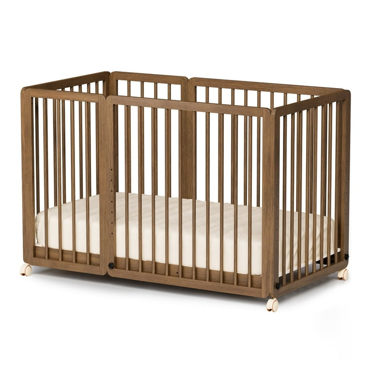 JOYMOR 8 in 1 Convertible Crib with 2 Mattress Convert to Bassinet Mid Crib Full Size Baby Crib Walmart