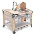 thumbnail image 1 of JOYMOR All in One Nursery Center, Bassinet with Changing Table, Mattress, Sheet, Unisex Infant, 1 of 10