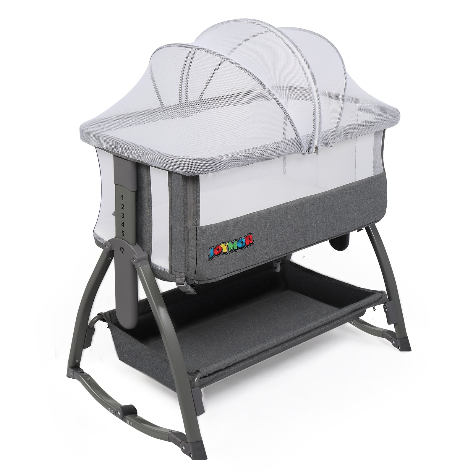 Mesh top side bassinet