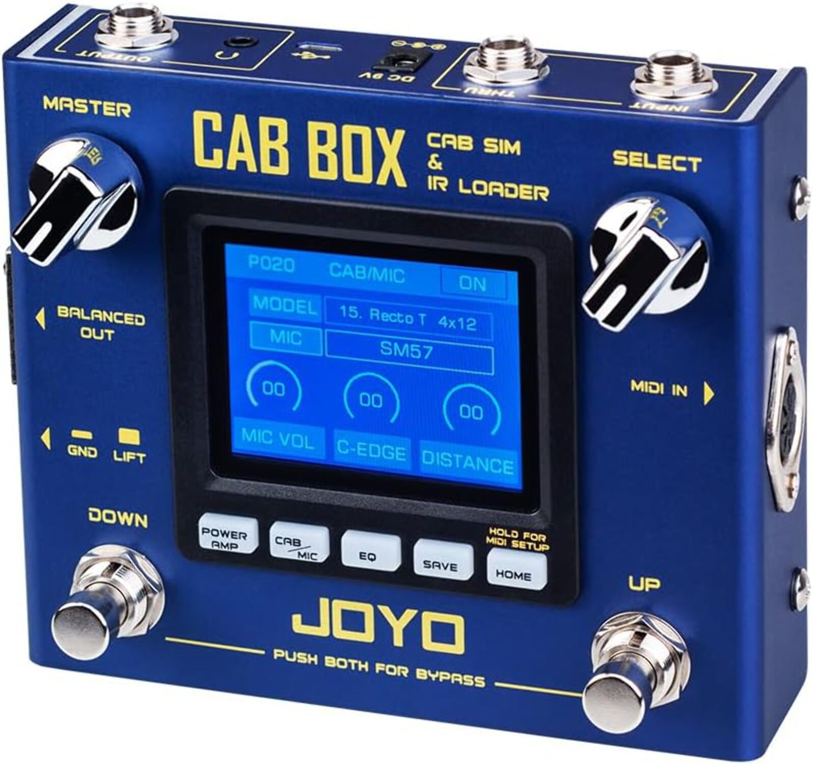JOYO Modeling and Power Amp Simulator Effect Pedal Supports