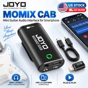 JOYO MOMIX CAB Guitar Audio Interface, Portable Recording ABS Pocket Sound Card with Type-C & Lightning for iOS & Android , Electric Guitar & Bass