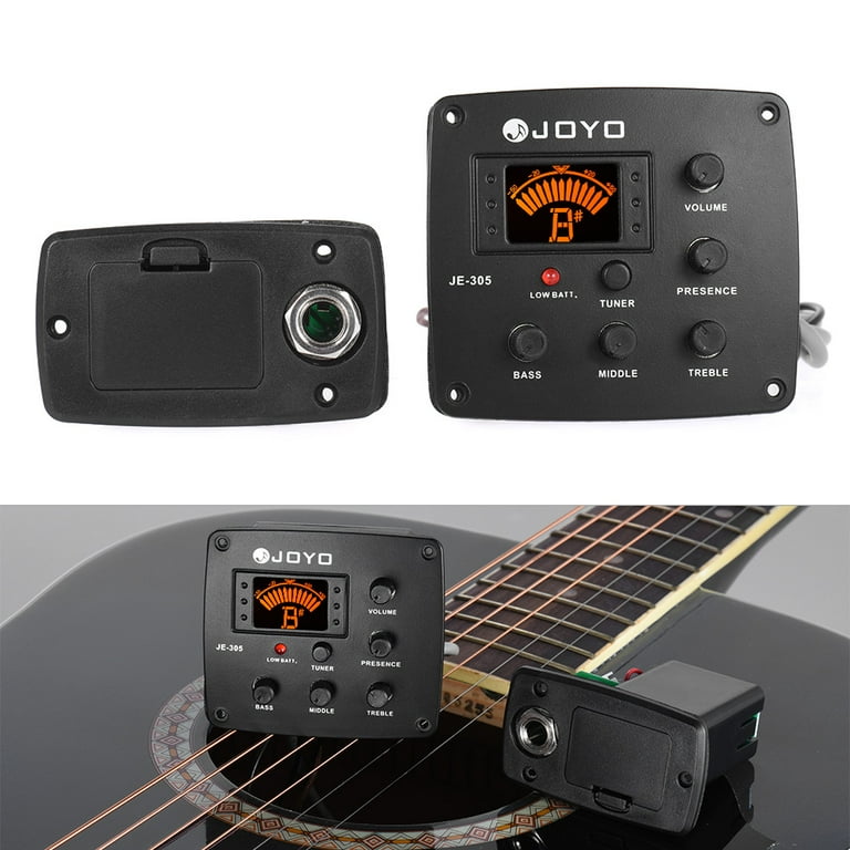 JOYO JE-305 Acoustic Guitar Piezo Pickup Preamp 4-Band EQ