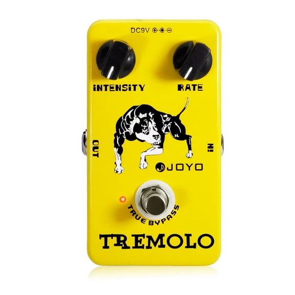 JOYO JF-09 Tremolo Effect Pedal Classic Tube Amplifiers Photoelectric Tube for Electric Guitar