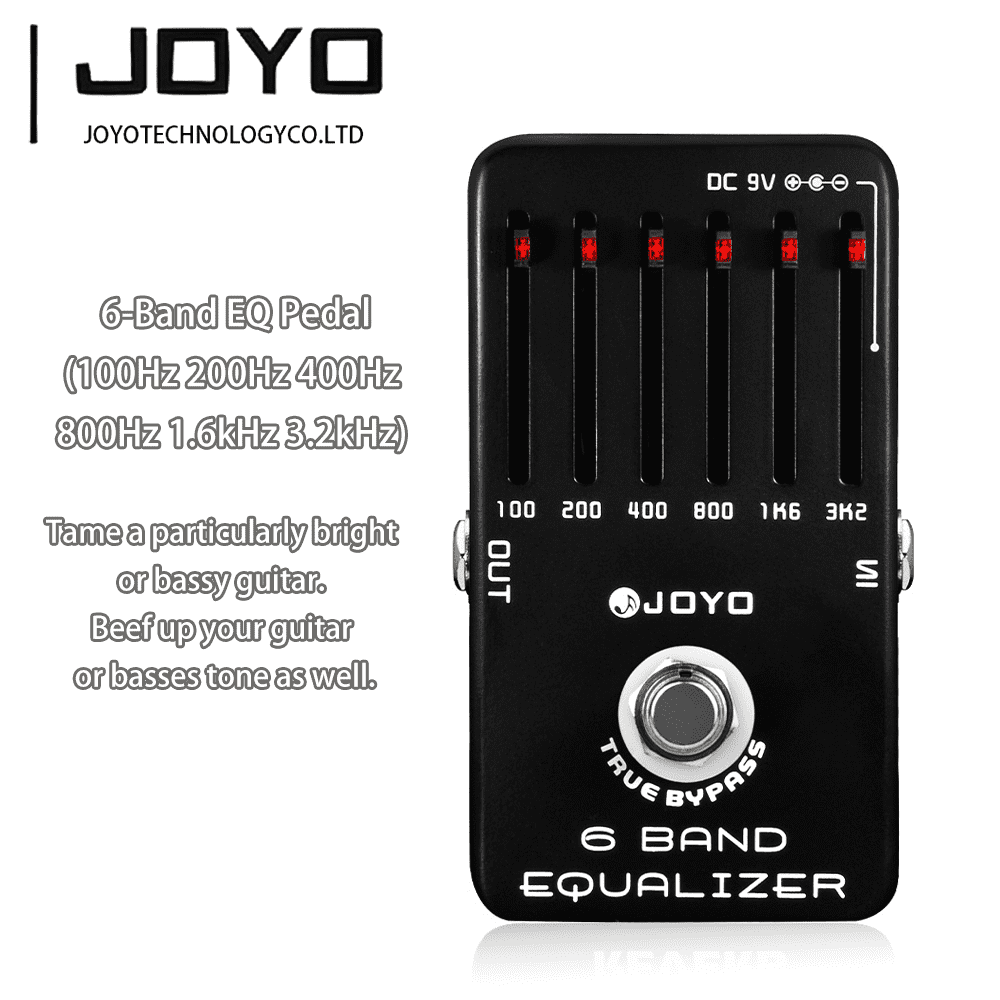 JOYO JF-11 6 Band EQ Pedal Equalizer ±18dB Guitar Effect Pedal