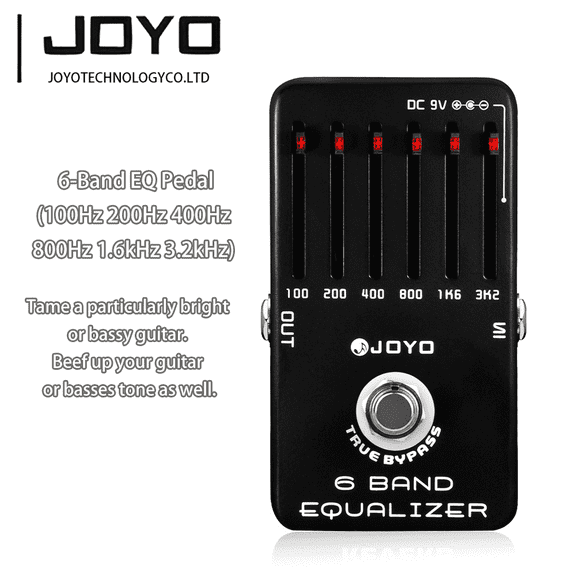 JOYO JF-11 6 Band EQ Pedal Equalizer 18dB Guitar Effect Pedal