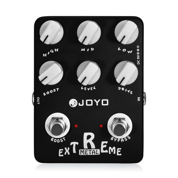 JOYO JF-17 Extreme Metal Guitar Pedal 3 Band EQ Low-Mid-High Gain Boost Distortion