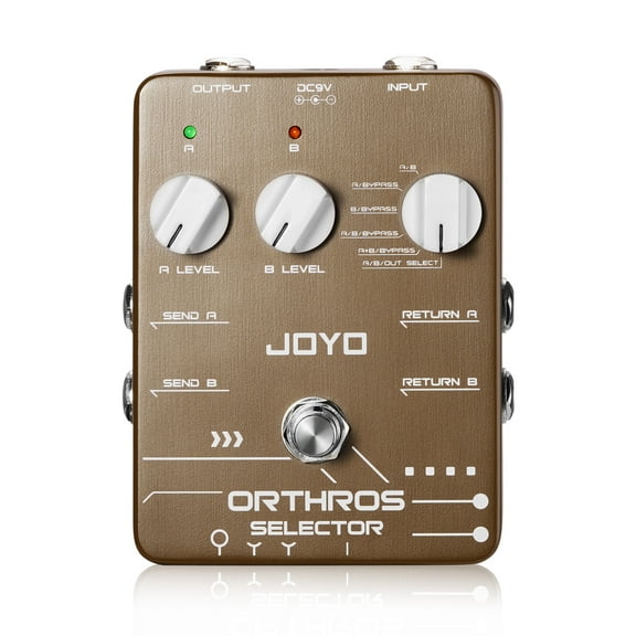 JOYO JF-24 Line Selector Guitar Pedals 6 Mode Switch 2 Effect Loop for Electric Guitar