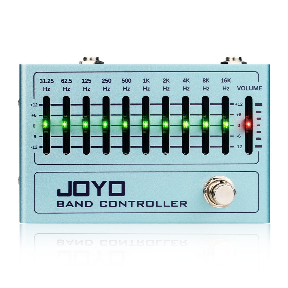 JOYO R-12 Guitar Equalizer Effect Pedal 10-Band EQ Graphic True Bypass 31.25Hz-16kHz
