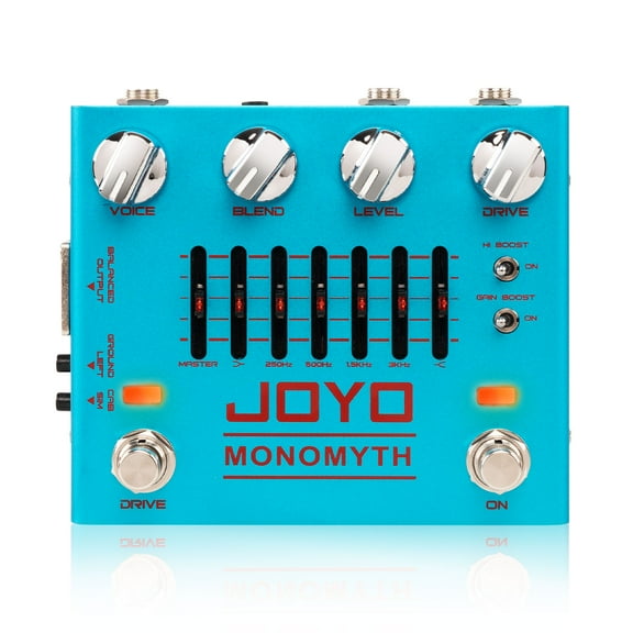 JOYO R-26 Bass Guitar Pedals Overdrive Amp Simulator Effect Pedal EQ Noise Reduction
