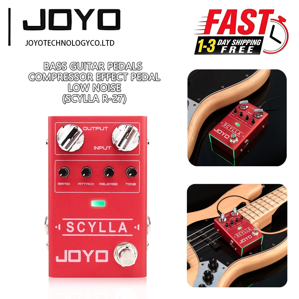 JOYO R-27 Bass Compressor Guitar Effect Pedal with Low Noise High Dynamic Control