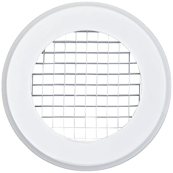 JOYOAIRE 18-Inch Round Egg Crate Air Vent, White Heating and Cooling Register Grille, 1-Pack