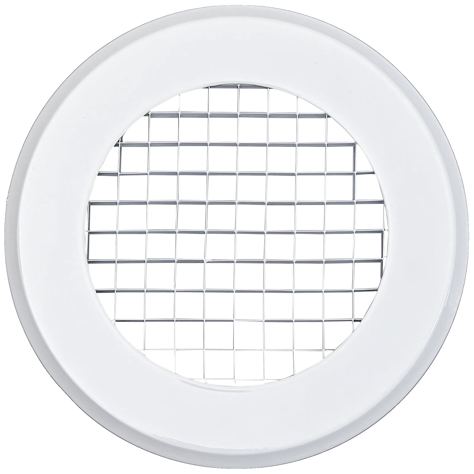 JOYOAIRE 6-Inch Round Egg Crate Air Vent, White Heating and Cooling Register Grille, 1-Pack