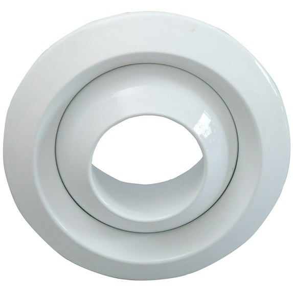 JOYOAIRE 6-inch Ball Jet Nozzle Air Vent, 360° Rotatable, White Heating and Cooling Register Grille, 1-Pack