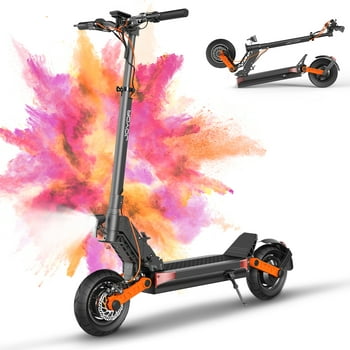 JOYOR Electric Scooter, 800W Motor Up to 31 MPH & 34 Miles Ranges, 10" Pneumatic Tires Commuter Adult Electric Scooter
