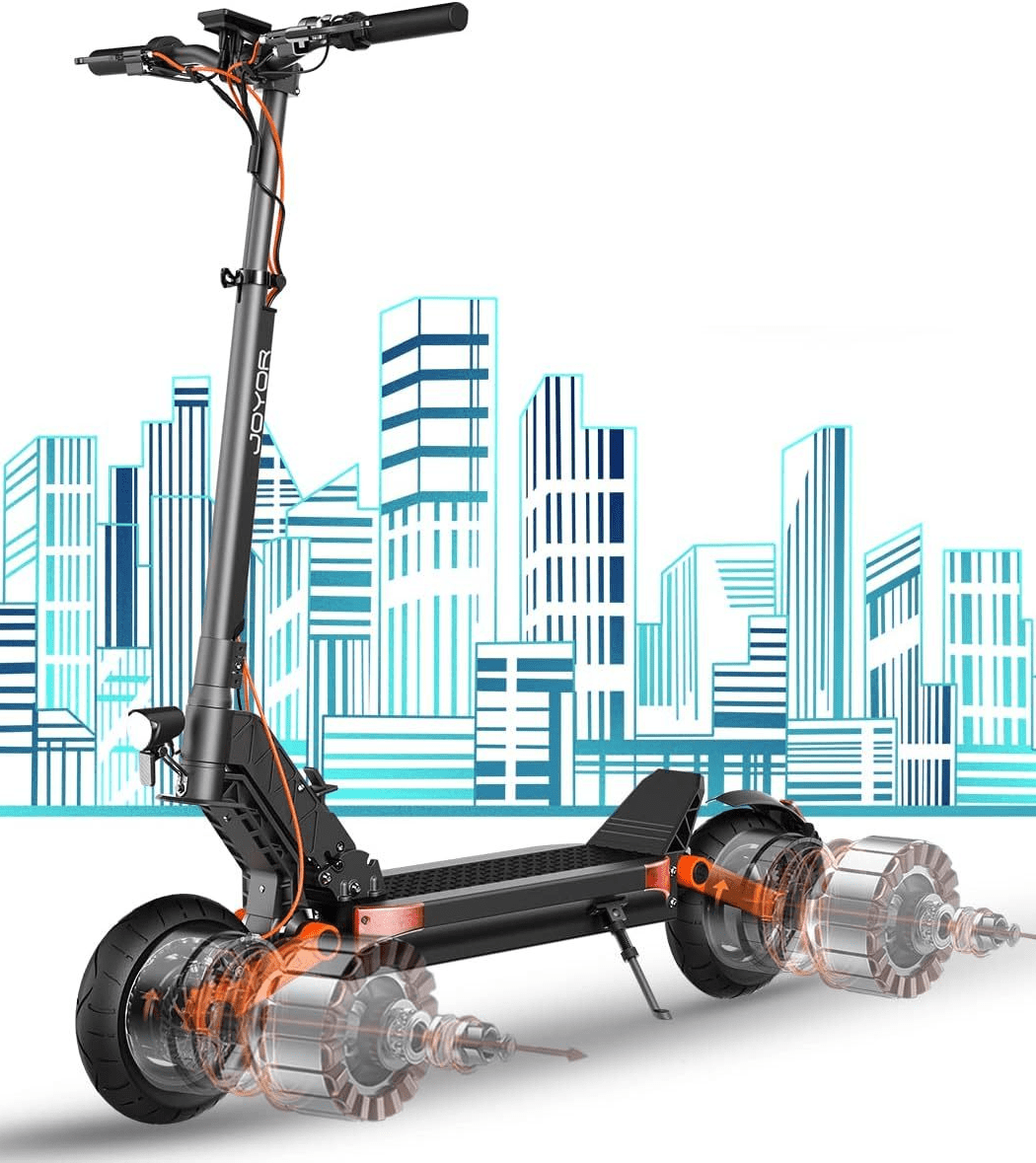 JOYOR S5 - Trottinette électrique pliable 10 pouces - Moteur 600W -  Batterie 48v 13Ah - Autonomie 50KM - Écran LCD - Noir - Cdiscount Sport