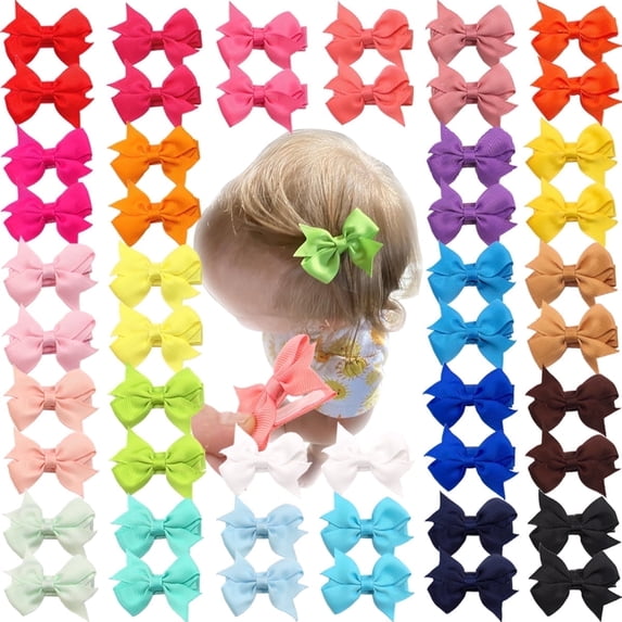Barrettes Cheveux Gymboree - Grande Marguerite (Daisy) Rose Et Rouge - Pour Filles