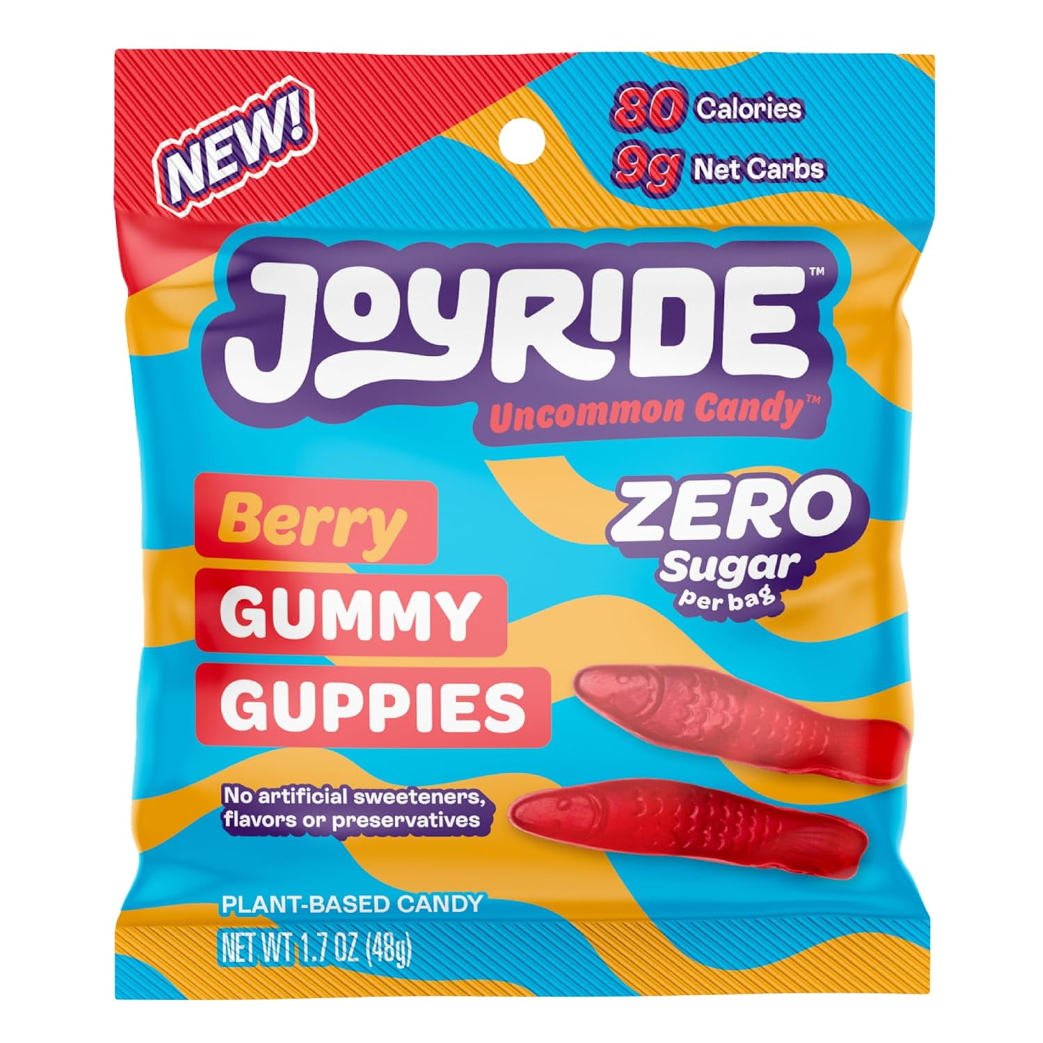 JOYRIDE SugarFree Gummies Keto Candy with Zero Sugar & 9g Net Carbs