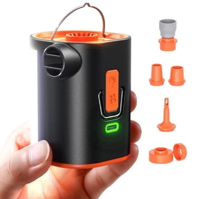 JOYROOM Mini Electric Air Pump for Inflatables, 3600mAh Cordless Portable Air Pump with Camping Light, Ultra-Fast Inflate Deflate for Air Mattress, Pool Floats, Vacuum Storage Bag