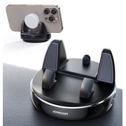 JOYROOM Car Phone Holder, Dashboard Phone Holder for Car Compatible with Popsocket and Thick Case, 360  Rotatable & Vertical 30  Adjustable Base Car Mount, Black