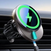 JOYROOM for MagSafe Car Mount Charger, 15W Fast Charging Wireless Car Charger, Air Vent Ultra Magnetic Phone Holder for iPhone 16 Pro Max Plus Mini 15 14 13 12, Dark Gray