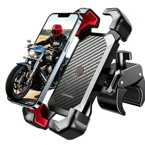 JOYROOM Motorcycle Phone Mount Bike Phone Holder, Auto Lock Adjustable Handlebar Phone Holder Mount for 4.7"-7" Cell Phones
