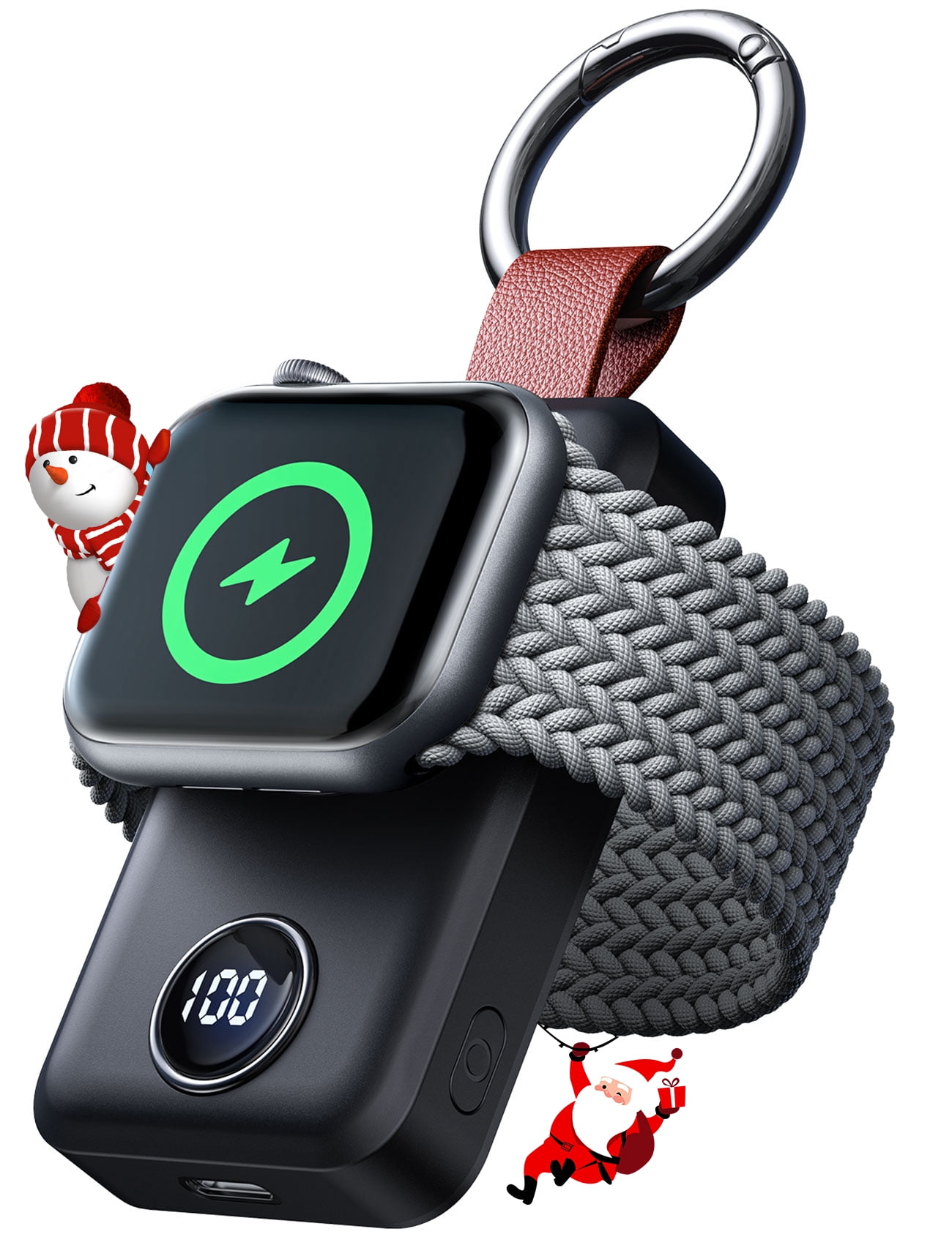 JOYROOM Portable Charger for Apple Watch, 2000mAh Wireless Fast Charger Power Bank