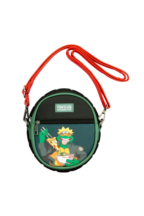 x Naruto, Crossbody Bag, Joys of Pizza Ramen, 7" x 6" x 2"