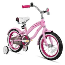 JOYSTAR 12" 14" 16" Kids Cruiser Bike for Ages 2-7 Years Old Girls & Boys, Kids Bike with Training Wheels, Cruiser Bicycles for Children, Pink