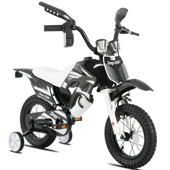 JOYSTAR Motocross Style Kids Bike for Boys Girls Ages 2-4 Years, 12 Inch Children Bicycles Black