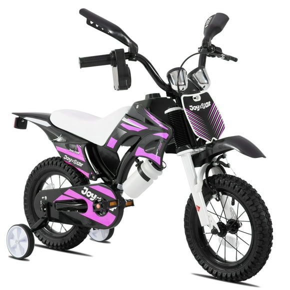 JOYSTAR Motocross Style Kids Bike for Boys Girls Ages 2-4 Years, 12 Inch Children Bicycles Pink