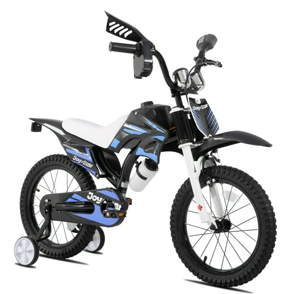 JOYSTAR Motocross Style Kids Bike for Boys Girls Ages 4-7 Years, 16 Inch Children Bicycles Blue