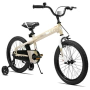 JOYSTAR 20 Inch Kids Bike with Training Wheels &amp; Handbrake for Ages 7-13 Years Old Boys and Girls, Beige