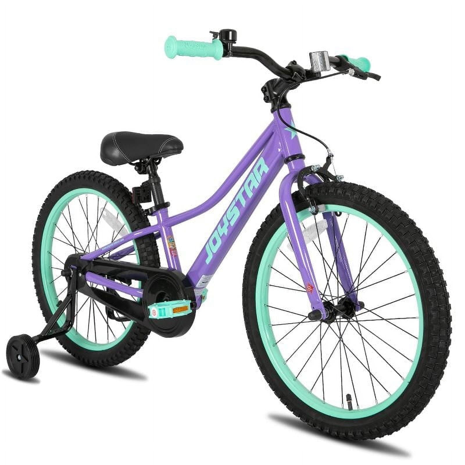 JOYSTAR 20 Inch Kids Bike with Training Wheels for 7 13 Years Old Boys Girls Toddler Cycle for Early Rider Kids Bicycles Purple